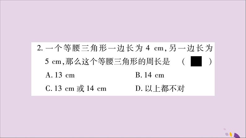 八年级数学上册期末复习(2)(第2章)习题课件(新版)湘教版03