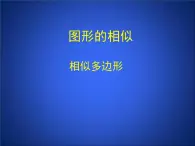 八年级下数学课件《相似多边形》参考课件_鲁教版