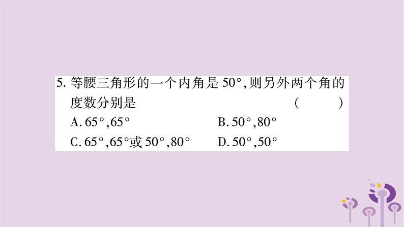 八年级数学上册双休作业(八)课件06
