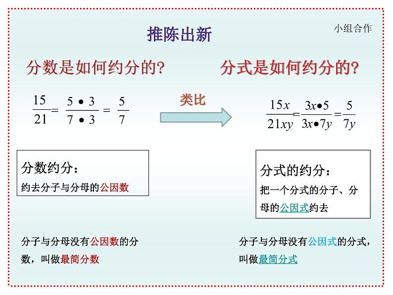 初中 / 数学 / 人教版 / 八年级上册 / 第十五章 分式15.1.1分式的基本性质应用:约分 课件03