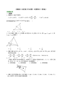 初中数学人教版九年级下册第二十七章 相似综合与测试优秀课后作业题