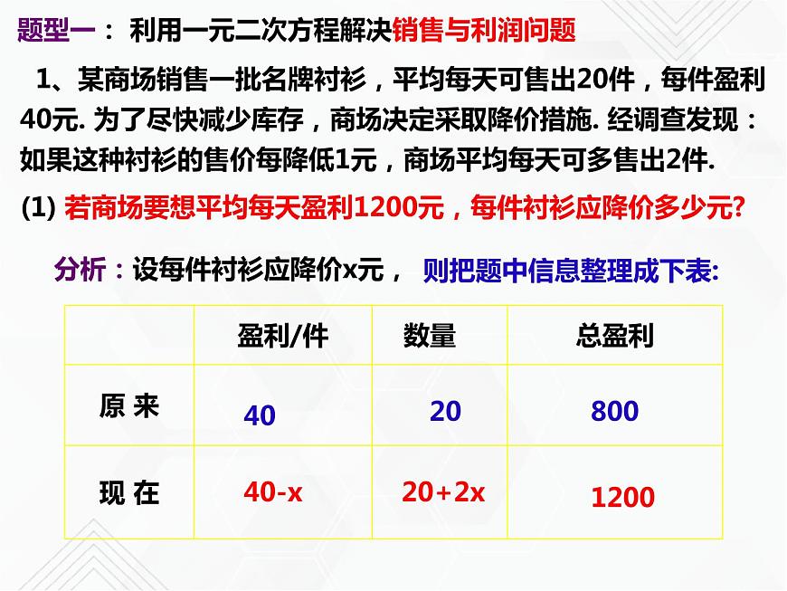 八年級數(shù)學下冊滬科版 17.5.2 一元二次方程的應用(2)（課件）第4頁