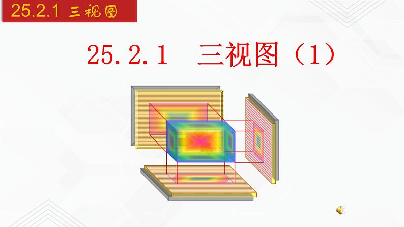 2020-2021学年九年级数学下册同步备课沪科版 25.2.1 三视图(1)(课件)01