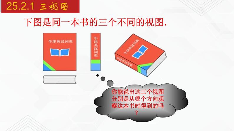2020-2021学年九年级数学下册同步备课沪科版 25.2.1 三视图(1)(课件)05
