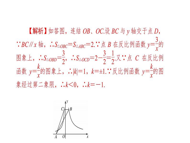 2020华师大版八年级数学下册核心素养专练(三)反比例系数K的几何意义-课件(共27张PPT)第8页