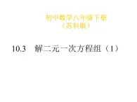 初中数学苏科版七年级下册第10章课件10.3解二元一次方程组（1）