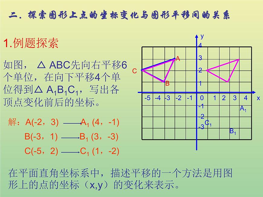 2020秋八年級(jí)數(shù)學(xué)上冊(cè)第11章平面直角坐標(biāo)系11-2圖形在坐標(biāo)系中的平移教學(xué)課件1（新版）滬科版第8頁(yè)