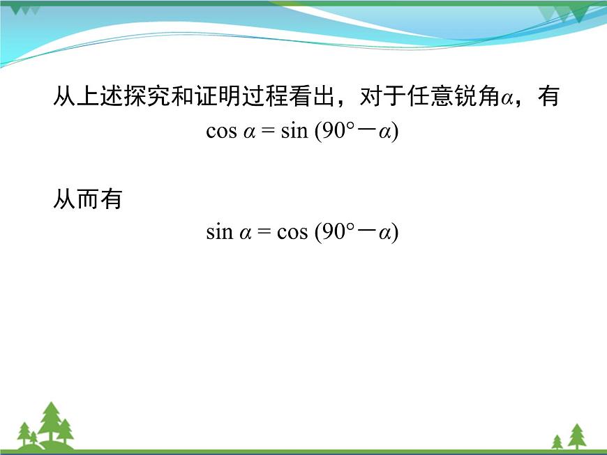 28.1 第2課時 余弦函數(shù)和正切函數(shù)第7頁