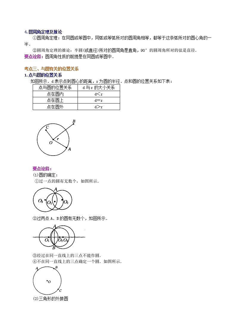 (人教版)数学中考总复习43总复习:圆综合复习(基础)珍藏版 知识点练习03