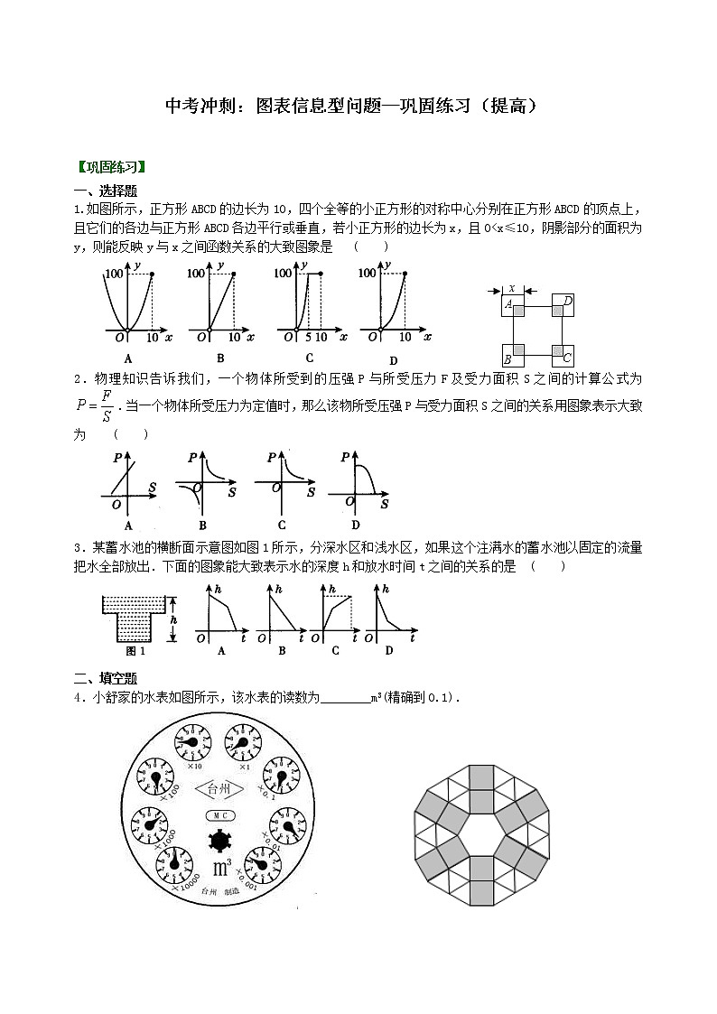 (人教版)数学中考总复习51中考冲刺:图表信息型问题(提高)珍藏版01