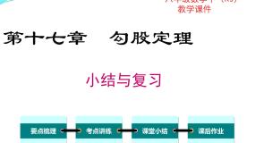 初中数学人教版八年级下册第十七章 勾股定理综合与测试完美版复习ppt课件