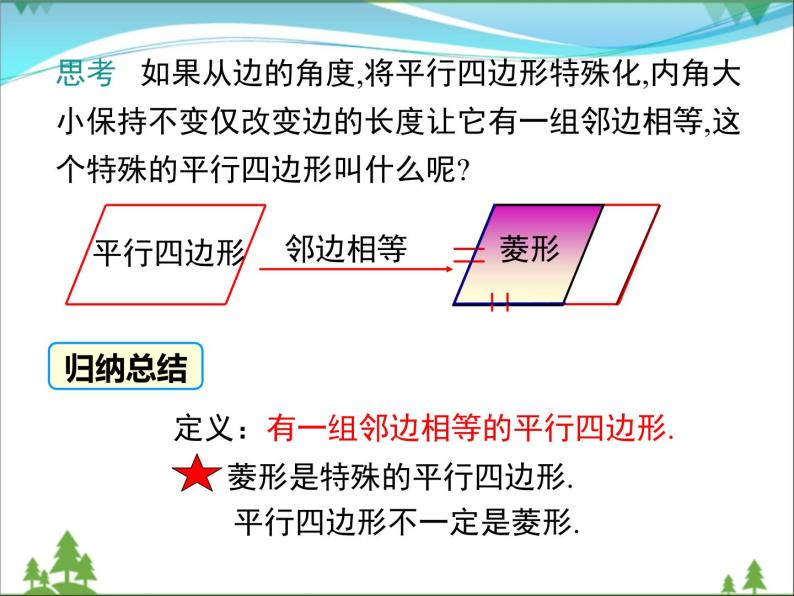 【精品】人教版 八年级下册数学 18.2.2 第1课时 菱形的性质（课件PPT+视频素材）06