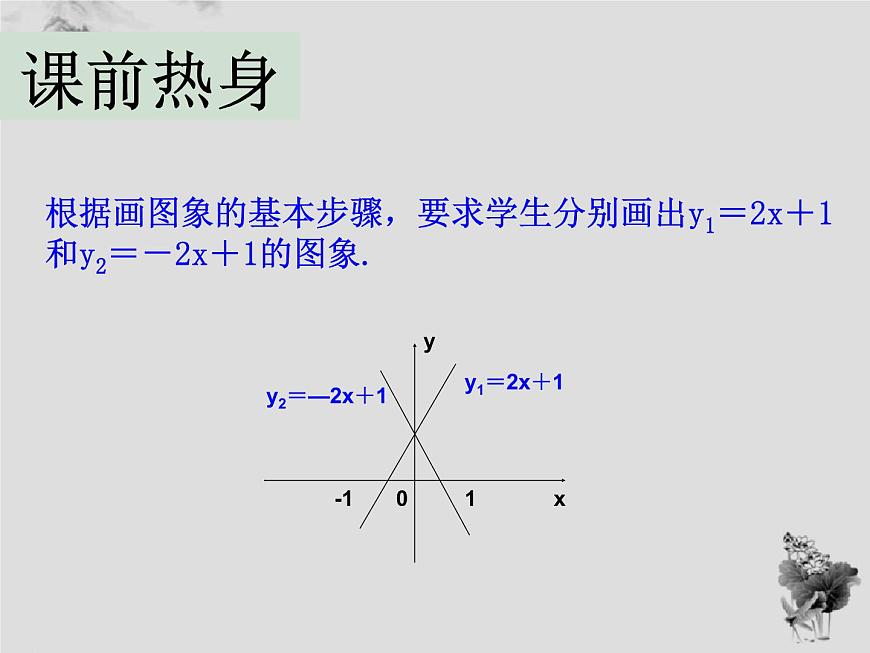 17.3 第2課時(shí)一次函數(shù)的圖象-華東師大版八年級(jí)數(shù)學(xué)下冊(cè)課件(共33張PPT)第3頁(yè)