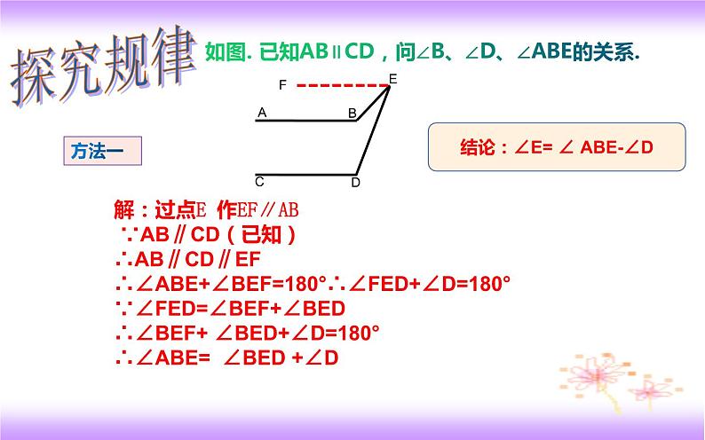 【重点专题】平行线中的“拐点”问题(课件)-【上好课】2020-2021学年七年级数学下册同步备课系列(人教版)第6页
