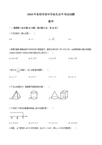 2020年广东省东莞市中考数学试卷