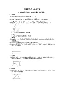 湘教版七年级下册第4章 相交线与平行线4.6 两条平行线间的距离同步训练题