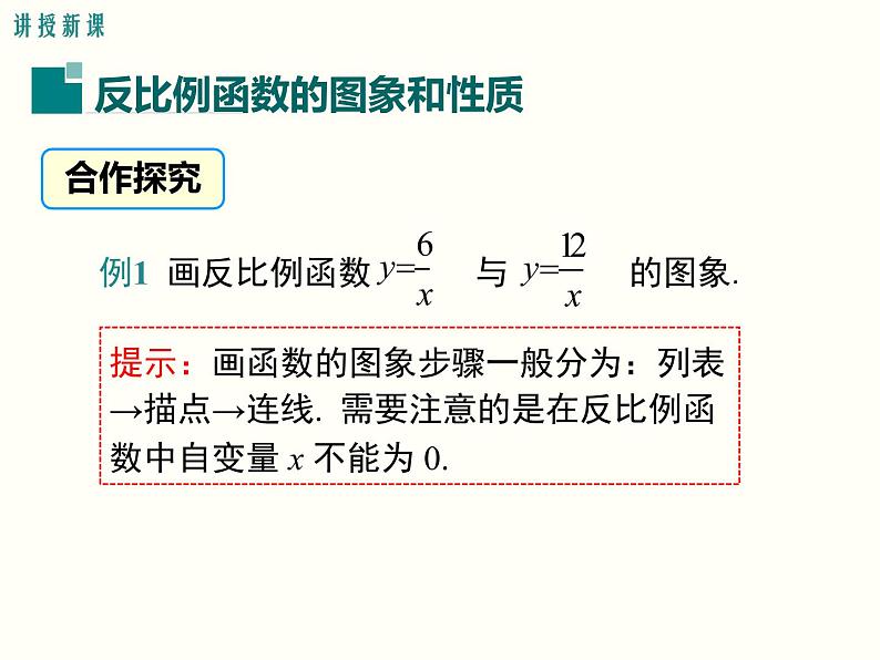 26.1.2 第1课时 反比例函数的图象和性质 课件第5页