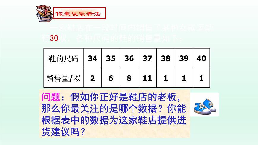 八年級下數(shù)學(xué)課件：20-1-2 中位數(shù)和眾數(shù)  （共17張PPT）_人教新課標(biāo)第8頁