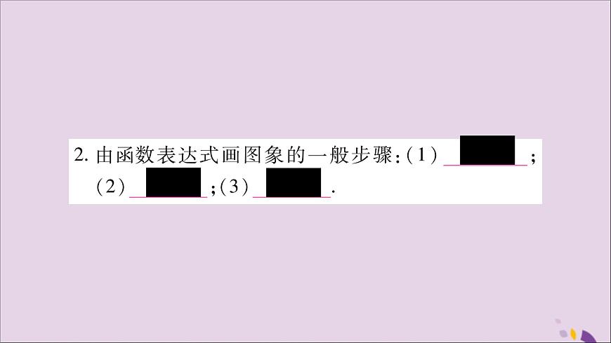 八年級數(shù)學(xué)上冊第12章一次函數(shù)12-1函數(shù)第3課時函數(shù)的表示方法—圖象法習(xí)題課件（新版）滬科版第3頁