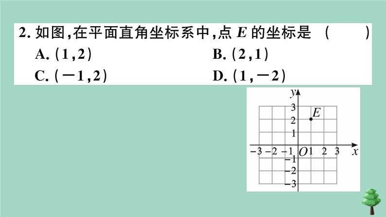 2020秋八年级数学上册第三章《位置与坐标》3-2第1课时平面直角坐标系作业课件(新版)北师大版03