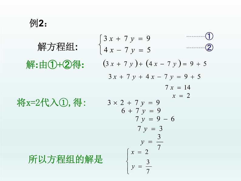 八年级上册数学课件《加减法解二元一次方程组》(8)_北师大版07