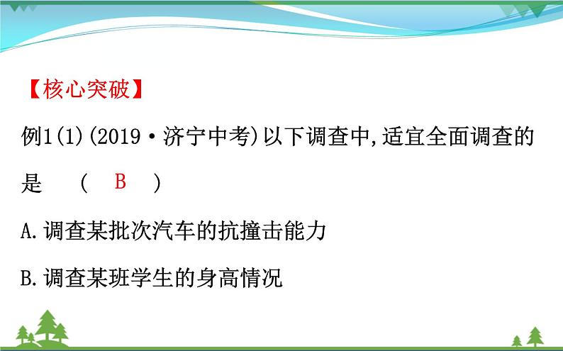 中考数学全程复习方略 第28讲 统计初步 课件07