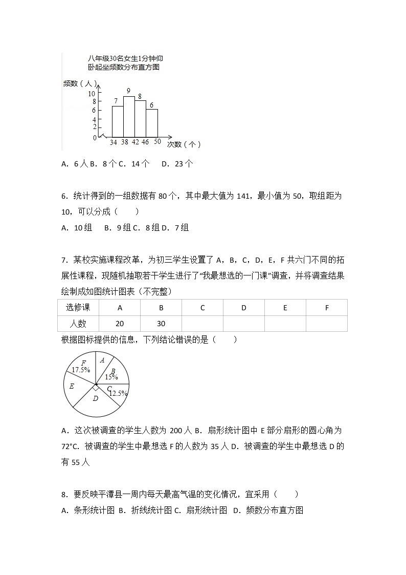 苏科版数学九年级下册第8章 统计和概率的简单应用测试卷（3）02