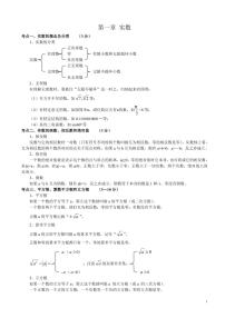 初中数学中考考点汇总