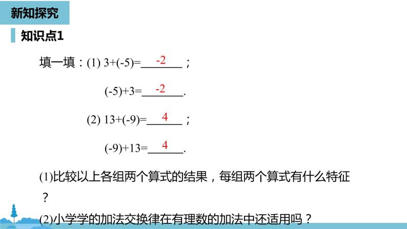 第一章有理数 有理数的加减法课时2-数学人教七（上） 课件05
