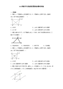 初中数学湘教版七年级下册4.6 两条平行线间的距离课后测评