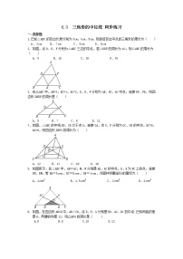 北师大版八年级下册3 三角形的中位线随堂练习题