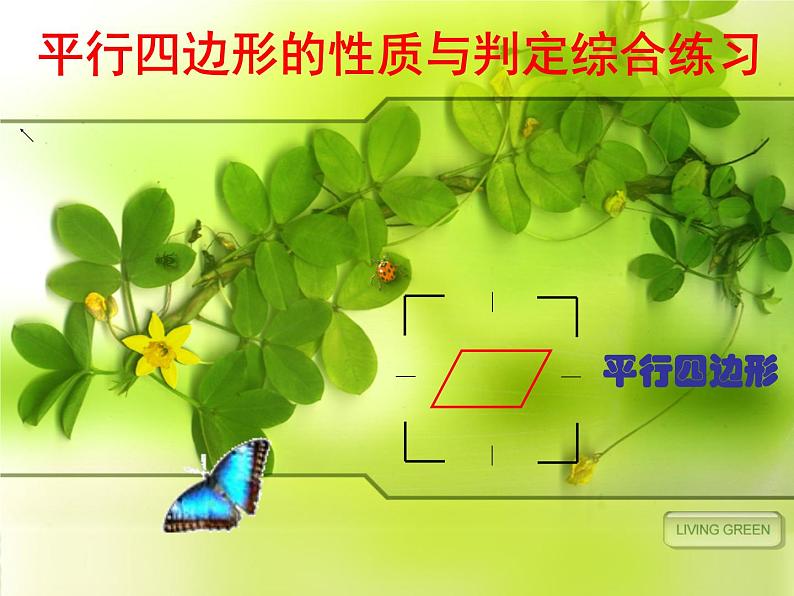课件 第4课时 平行四边形综合练习第1页