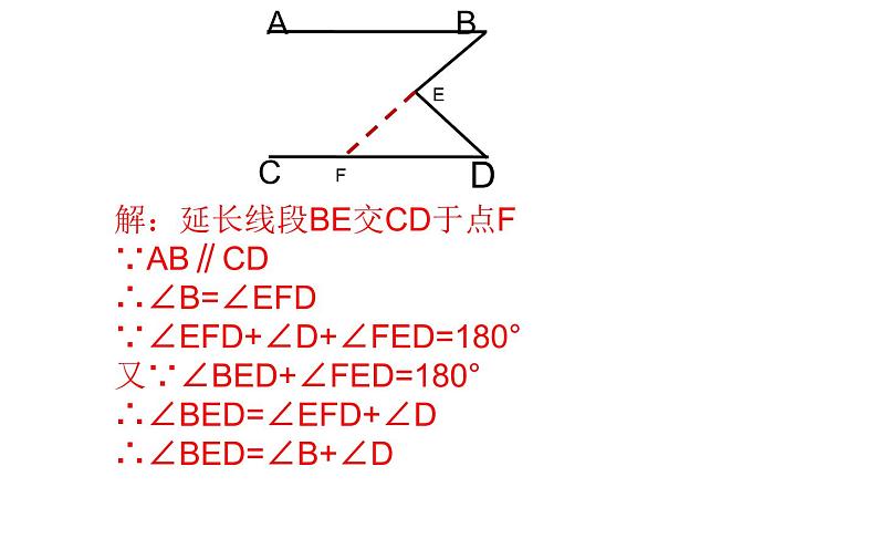 人教版 平行线与“拐点”问题 优课教学课件第8页