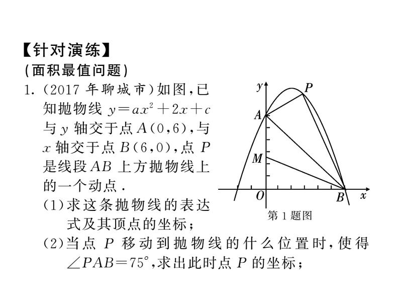 2018届中考数学总复习课件:大专题七(共133张PPT)08