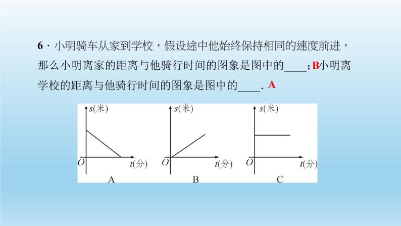 华师大版  初中数学  八年级（下册） 17.2   函数的图像 2.函数的图象习题课件08