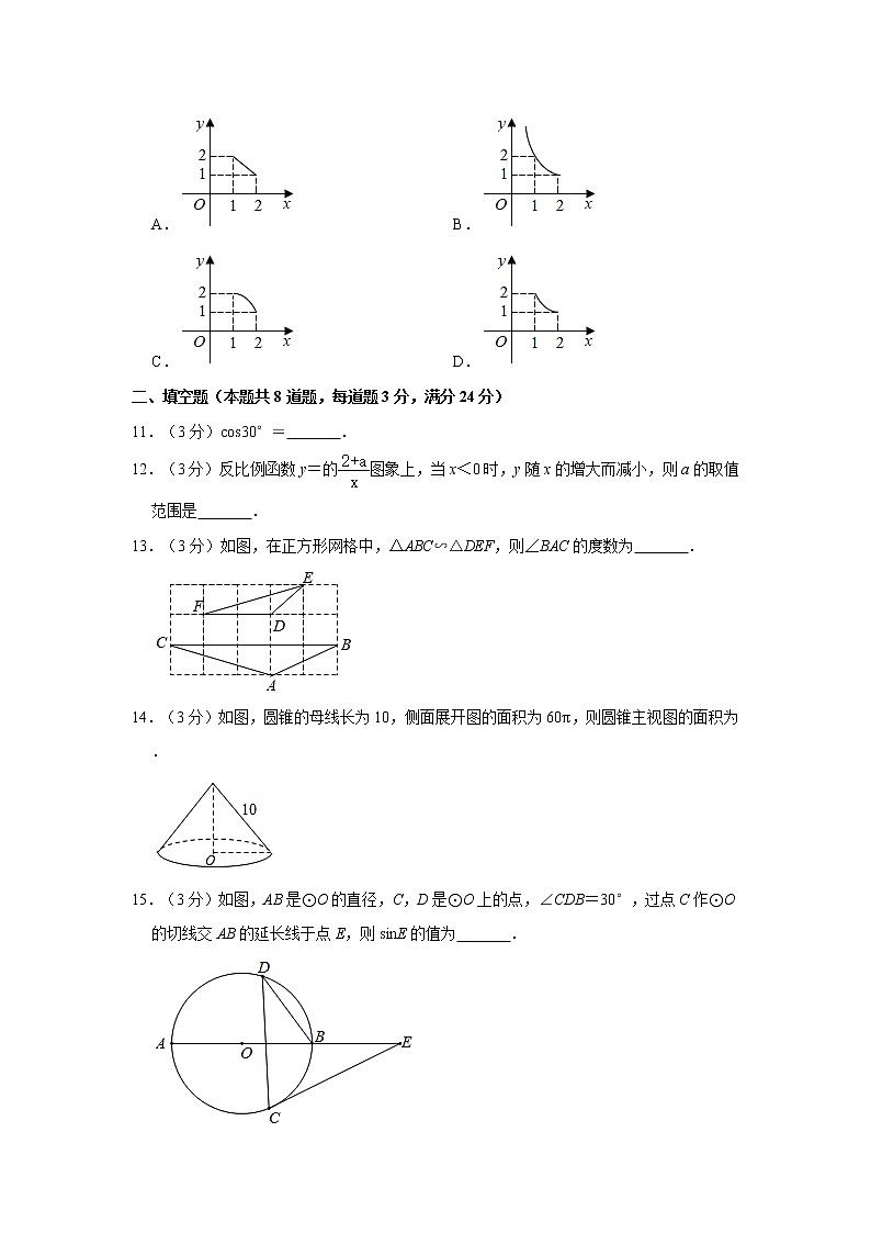 2021年遼寧省撫順市順城區(qū)中考數(shù)學(xué)一模試卷第3頁(yè)