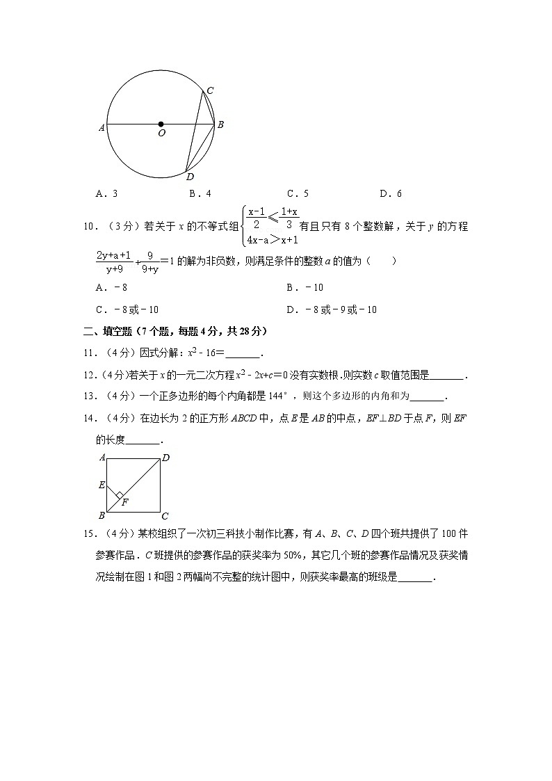 2021年广东省佛山市顺德区中考数学一模试卷03