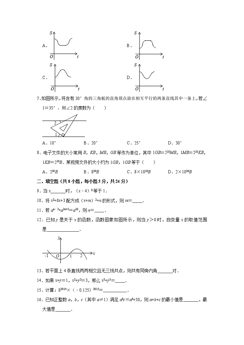 宁夏银川市贺兰县2020-2021学年七年级下学期期中数学试卷 解析版第2页