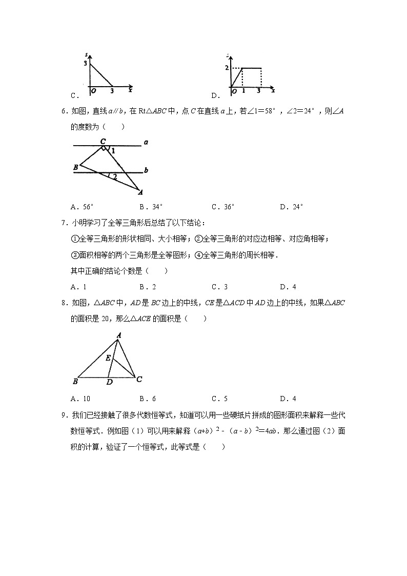 2020-2021学年广东省深圳市七年级(下)期中数学试卷02