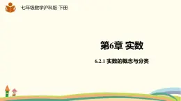 沪科版数学七年级下册 6.2.1实数的概念与分类 课件