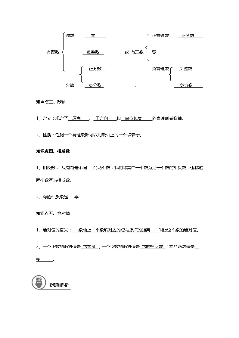 1.1有理数的意义数轴绝对值讲义(教师版+学生版)(教育机构专用)03
