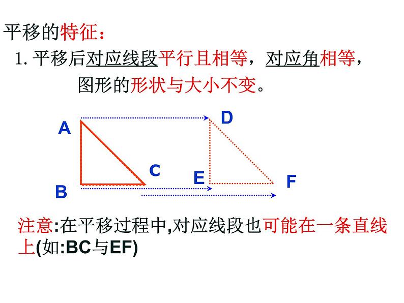 华东师大版七年级下册数学:10.2.2 平移的特征 课件 (共24张PPT)05