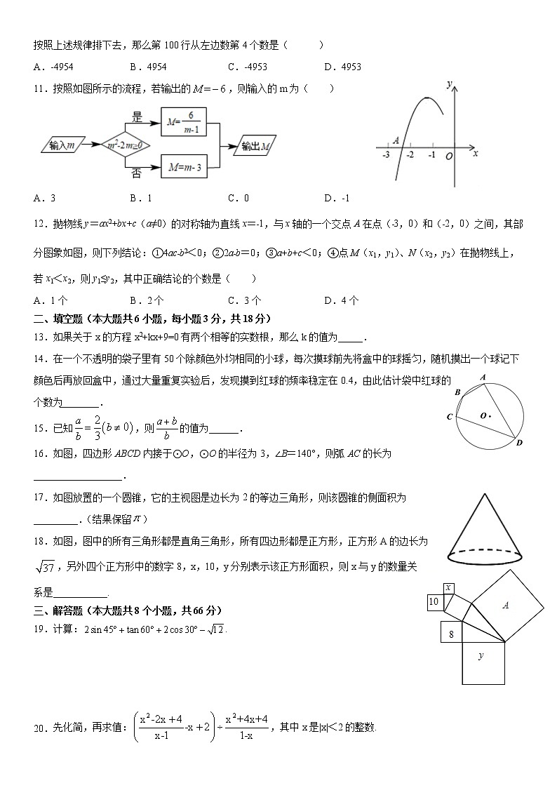 2021年湖南省娄底市中考数学仿真试题02