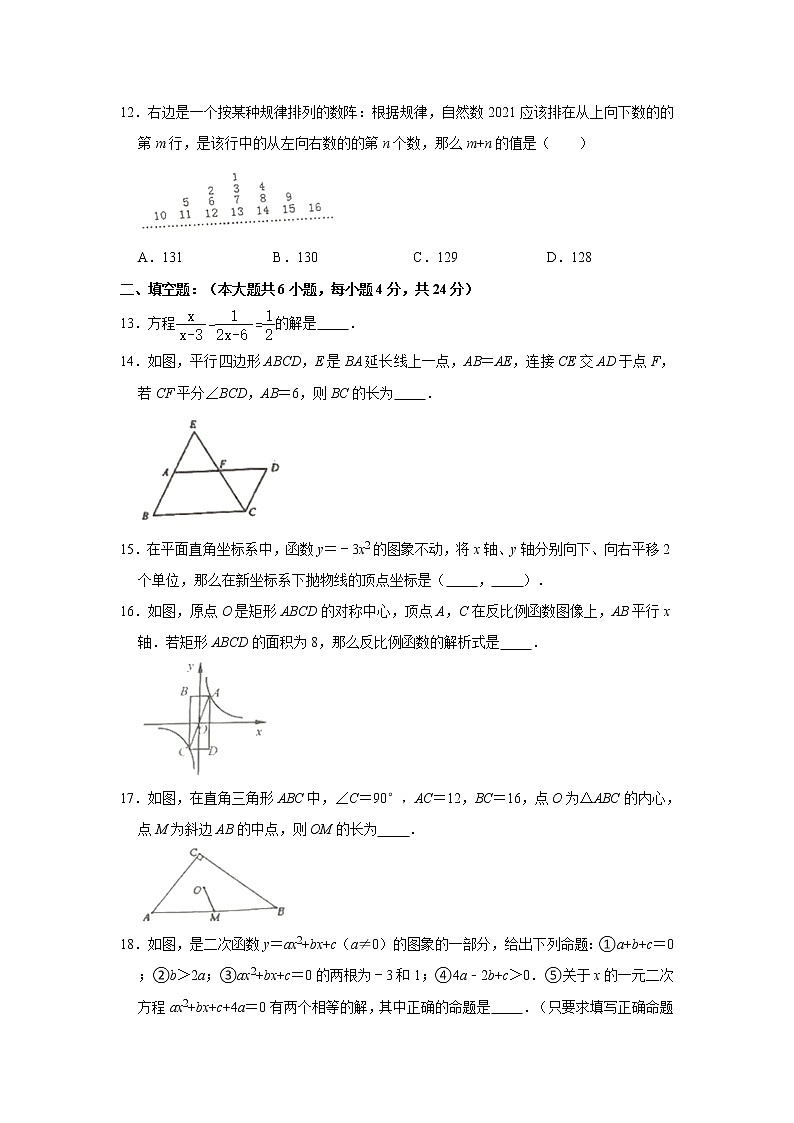 2021年四川省德阳市广汉市中考数学二诊试卷03