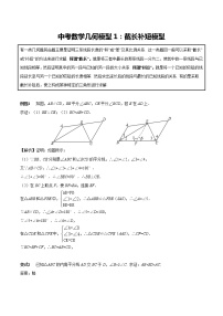 初中数学必考经典12个几何模型【合集精编】教案
