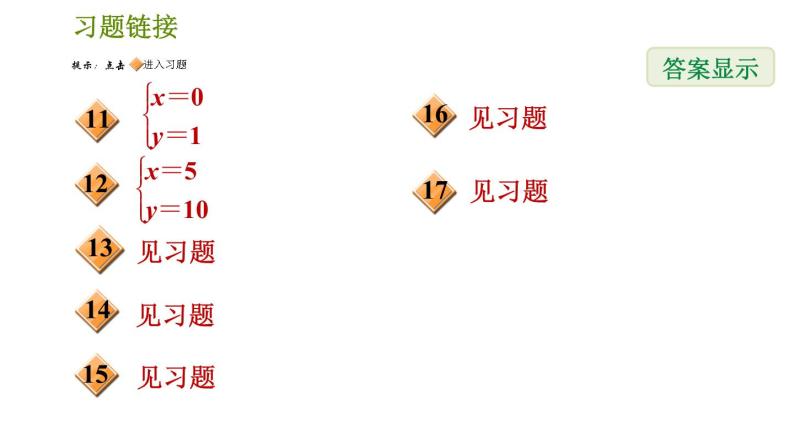 人教版数学七年级下册  5.1  《二元一次方程组及其解法》训练课件（含答案）03