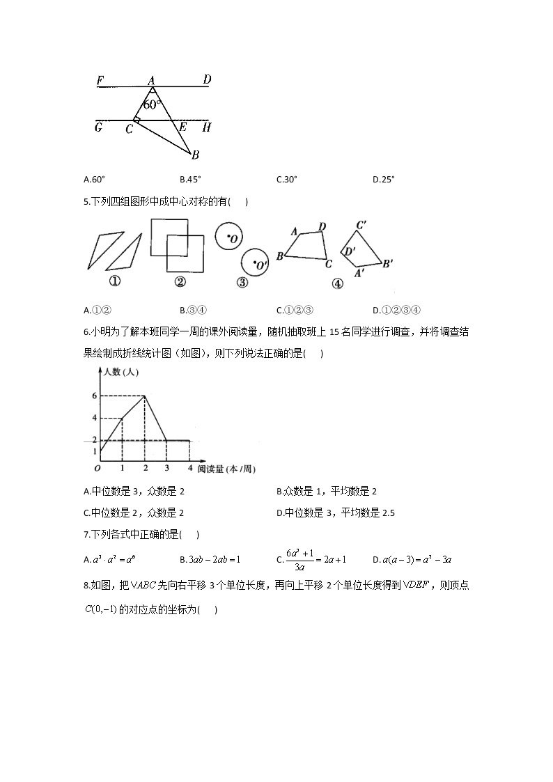 2021届中考数学临考押题卷 山东济南地区专用02