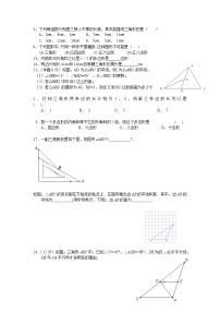 数学八年级上册第十一章 三角形综合与测试练习