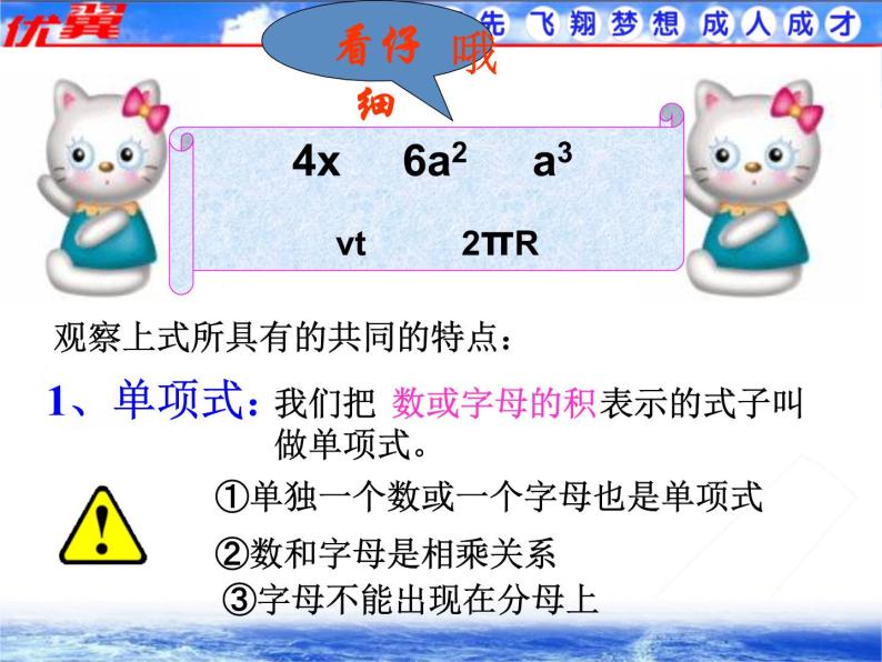 人教版数学七年级上册2.1 第2课时 单项式课件06