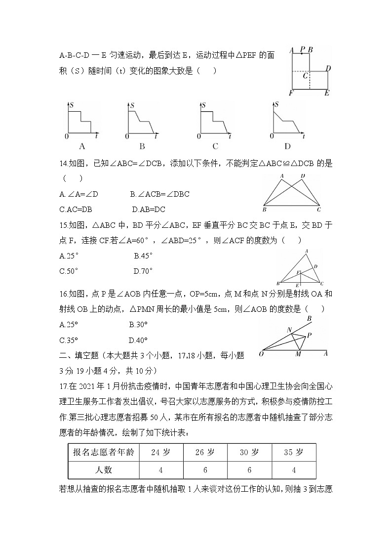 期末复习综合测试卷(一)2020-2021学年北师大版七年级数学下册(word版 无答案)03